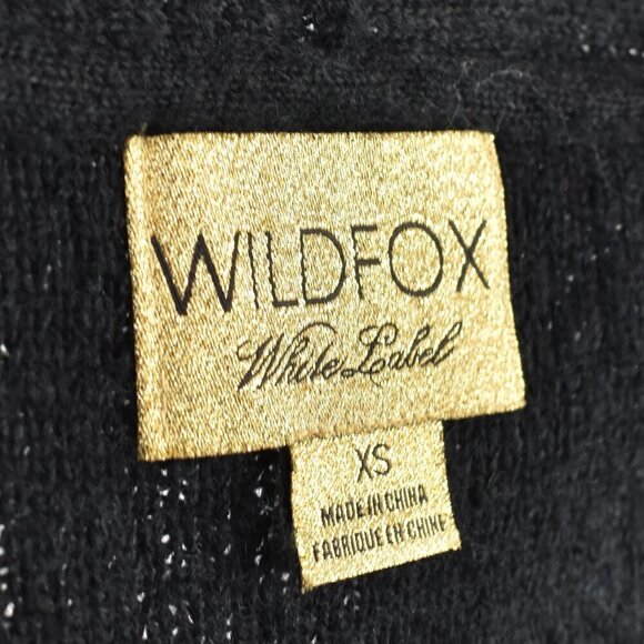 Wildfox White Label Oversize Cardigan Sweater Black - XS - Picture 8 of 9